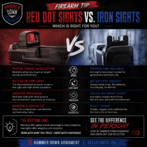 Red Dot Sigh versus Iron Sights